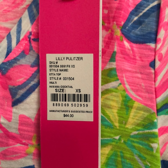 LILLY PULITZER V NECK T SHIRT - Picture 4 of 11